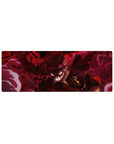 Compact 32x12 inches mouse pad with Asta's Devil Union Mode design, showcasing a crimson inferno, burning red eye, and demonic aura for power.