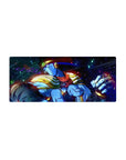 Streamlined JoJo protagonists desk mat 28x12 featuring diamond background for bold workspace flair