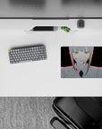 Small-sized 14x10 mouse pad with Makima theme adds bold, chilling energy to any desk or workspace