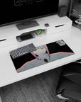 Dynamic Makima’s Dominion artwork on 28x12 mouse pad perfect for celebrating absolute control and mysterious allure