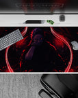 Dynamic 40x20 inch anime desk pad showcasing Sukuna's dark presence and raw cursed energy for intense vibes