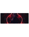 32x12 inch mouse pad featuring Sukuna with red and black cursed energy for a powerful impact