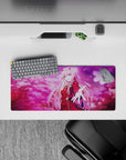 Compact 28x12 mouse pad highlights Zero Two’s charm and dreamy tones for immersive Darling in the Franxx vibes