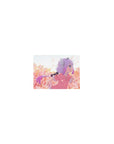 Classic anime girl mouse pad 14x10 inches with Kanna Kamui running through sakura petals.