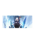 Mouse pad featuring Saber Alter from Fate/stay night, 28x12 inches, with her dark power and cold grace radiating in a frozen throne scene.