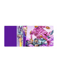 Mouse pad featuring Johnny Joestar and Funny Valentine from JoJo's Bizarre Adventure, 28x12 inches, showcasing the intensity of their battle in vibrant colors.