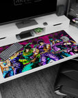 Iconic Joestar design on 40x20 desk mat perfect for celebrating JoJo's legacy and stylish artistry