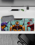 32x12 inches mouse pad with Evangelion Units design, showcasing Rei, Asuka, and the Units in a powerful, battle-worn anime style.