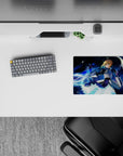 Small-sized 14x10 mouse pad with Saber design adds bold Fate/stay night energy to any desk or workspace