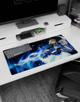 Grace and power design on 32x16 mouse pad brings Fate/stay night's legendary heroine to life vividly