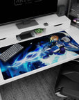 Noble Phantasm design on 40x20 mouse pad perfect for celebrating Saber's iconic power and elegance