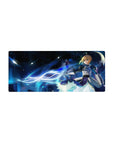 Streamlined Saber Fate mouse pad 28x12 featuring moonlit Noble Phantasm for bold workspace flair