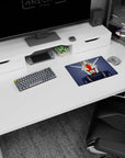 Gundam RX-78 inspired face close-up mouse pad 14x10 inches, guarding your desk with V-fin detail.