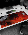 Evangelion-themed design on 40x20 desk pad perfect for adding chaotic energy and iconic style to your workspace or gaming setup