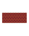 Streamlined Vintage Geometric Desk Mat 28x12 featuring hexagonal patterns for bold workspace energy