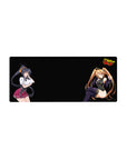 High School DxD anime mouse pad 28x12 inches featuring Akeno and Irina in dynamic poses; vibrant colors enhance desk decor.