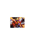 Classic anime mouse pad 14x10 inches with Wing Gundam Zero in dynamic pose, detailed panels and decals.