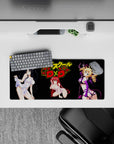 Rias Gremory anime mouse pad, 28x12 inches, High School DxD theme, vibrant colors, perfect for fans seeking bold waifu energy.