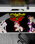Rias Gremory anime desk pad 40x20 inches, vibrant colors, perfect for High School DxD fans seeking bold waifu energy.