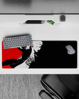 Ryuji Sakamoto Persona 5 anime mouse pad, 32x12 inches, featuring bold red, white, and black pop-art design.