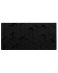 Mouse pad featuring hexagonal black grid design, 32x16 inches, with 3D hexagons for a sleek and bold, minimal look at your desk.