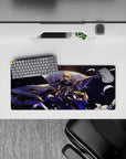 28x12 inches mouse pad with Jeanne d'Arc from Fate/Grand Order, capturing her powerful and hopeful stance in a vivid design.