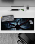 32x12 inches mouse pad with Kaneki design, showcasing his iconic Kagune and red eye for a bold and powerful transformation-inspired look.