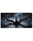 Mouse pad featuring Kaneki design, 32x16 inches, with his iconic Kagune and piercing red eye for a bold, fierce transformation vibe.