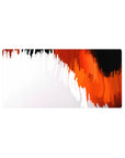 Abstract Flame Desk Mat 32x16 featuring vibrant flames for gaming or workspace energy with dynamic flair