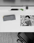 Small-sized 14x10 mouse pad with Luffy design adds adventurous One Piece energy to any desk or workspace