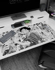 Manga panel design on 40x20 mouse pad perfect for celebrating One Piece's iconic legacy and excitement
