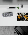 Small-sized 14x10 mouse pad with Bleach design adds bold, action-packed energy to any desk or workspace