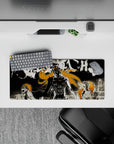 Compact 28x12 mouse pad highlights Ichigo’s forms and dramatic atmosphere for immersive Bleach-inspired vibes