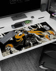 Bleach-themed design on 40x20 mouse pad perfect for adding raw energy and iconic anime aesthetics to your setup or gaming station