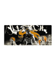 Streamlined Ichigo Forms Anime Mouse Pad 28x12 featuring fiery contrasts for bold workspace energy