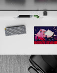 Small-sized 14x10 mouse pad with cosmic design adds bold, dreamlike energy to any desk or workspace