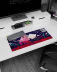 Dynamic Cosmic Longing artwork on 28x12 mouse pad perfect for celebrating depth, emotion, and futuristic storytelling