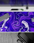 40x20 inches mouse pad with vibrant purple swirling design, enhancing creativity and focus while adding a touch of mystery to your desk.