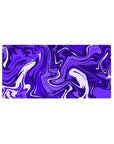 Mouse pad featuring vibrant purple design, 32x16 inches, with swirling patterns to bring energy and calm for a creative, focused workspace vibe.