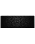 Compact 32x12 inches mouse pad with Midnight Elegance design, featuring bold black florals and delicate swirls for a sophisticated workspace touch.