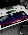 Evangelion-inspired design on 40x20 mouse pad perfect for adding sci-fi grandeur and artistic flair to your setup or collection