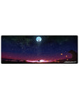 Compact Unit-01 Moon Ascent Mouse Pad 32x12 with Evangelion theme for stylish and sleek desk decor