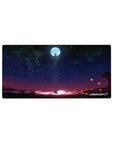 Unit-01 Moon Ascent Mouse Pad 32x16 featuring starry ascent for gaming or workspace energy with anime edge