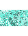 Mouse pad featuring aqua swirls in vibrant turquoise, 40x20 inches, bringing peaceful energy and dynamic motion to your workspace.