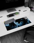 Sophisticated 28x12 inches mouse pad featuring sleek marble patterns in black, gray, and white, ideal for adding elegance to your desk.