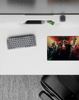 14x10 inches mouse pad featuring Ainz Ooal Gown and his elite warriors from Overlord, exuding strength and dark presence.