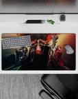 32x16 inches mouse pad with Ainz Ooal Gown and his elite warriors from Overlord, showcasing strength and epic character design.