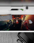 36x16 inches desk pad with Ainz Ooal Gown and his elite warriors from Overlord, capturing epic character strength and dark fantasy.