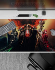 40x20 inches desk pad with Ainz Ooal Gown and his elite warriors from Overlord, exuding dark power and epic character design.