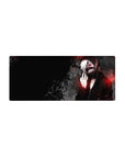 Streamlined Ken Kaneki Ghoul Mask Desk Pad 28x12 featuring haunting mask for bold workspace energy